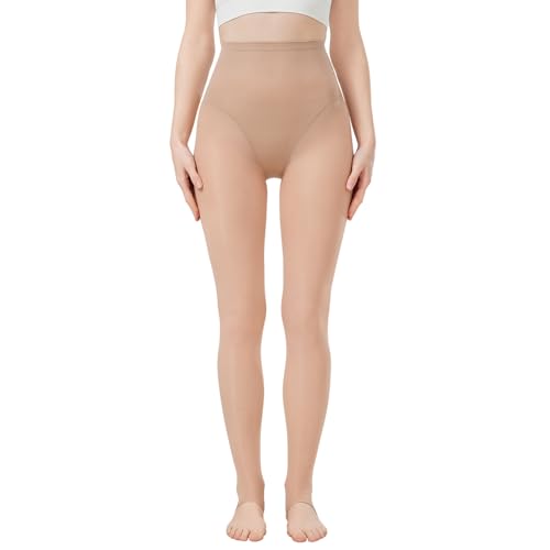 Tights Stirrup Leggings Golf Stocking UV Sun Protective Pantyhose Tights for Wome Dark Skin Color 80D