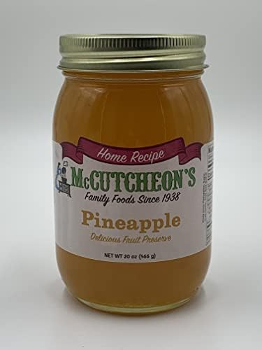 McCutcheon's Home Recipe Pineapple Preserves: Sweet Tangy Flavor; All Natural Ingredients; No Preservatives; Made in the USA; 20 ounces