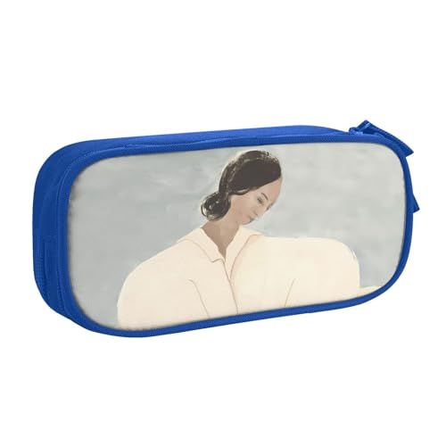 ソフィアリンドボディライン ソフィアリンド ソフィアリンドプリント抽象ペンケース 筆箱 文具ケース おしゃれ 筆袋 鉛筆ケース 鉛筆のサック 中高校生 軽量 収納バッグ 学生 子供 誕生日 入学ギフト 大容量 ダブルレイヤーBlue