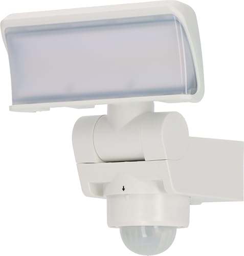 Brennenstuhl LED Strahler mit Bewegungsmelder WS 2050 WP/LED Außenstrahler 20W (1680lm, IP44, 3000K, warmweißes Licht, 180° Erfassungswinkel mit...
