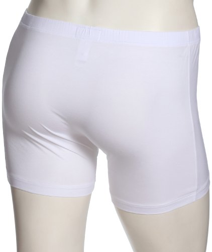 HANRO Men's Cotton Sensation Long Leg Boxer Brief 73063, White, Medium2