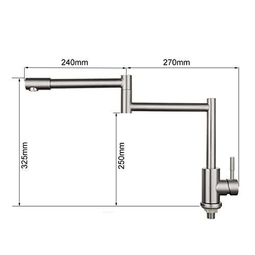 Grifo plegador de cocina para optimizar fregaderos con ventanas o espacios reducidos LWX 5