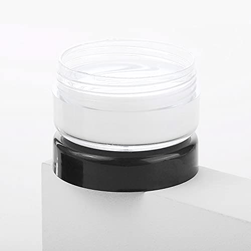 100 Count 10g Small Sample Containers with Lids Plastic Jar Cosmetic Jars Empty Makeup Jars Lip Balm Containers - Black by BTYMS - Image 2