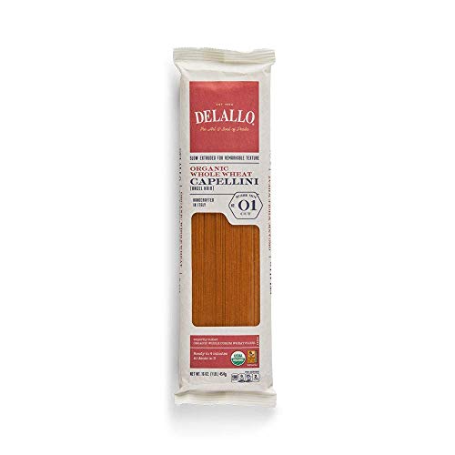 DeLallo Whole-Wheat Capellini Pasta, 1 Pound (Pack of 16) image 4