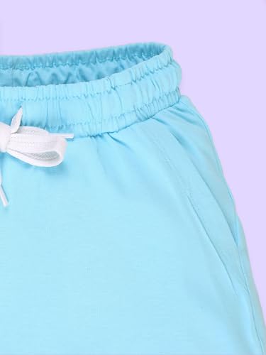 Image of KiddoPanti Girls 100% Cotton Bottom Hem Frill Hot Shorts