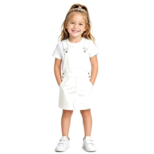 Robe décontractée à bretelles fille tenue d'été ample vêtement enfant
