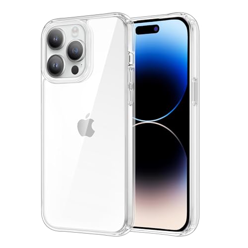 iCatchy for iPhone 14 Pro Max Case 6.7-Inch, Shockproof Bumper Phone Cover, Military-Grade Protection Anti-Yellowing Clear Back Compatible with iPhone 14 Pro Max