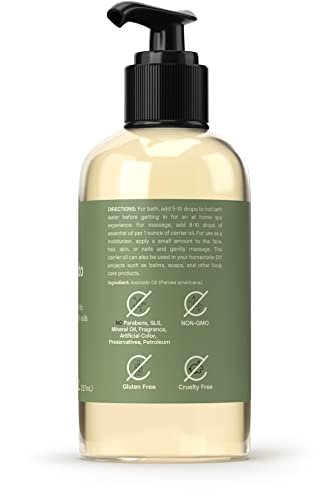 Avocado Oil | 8 Fl Oz | Moisturizing Oil For Face, Hair, Skin And Nails | Free Of Parabens, Sls, & Fragrances #TOP1