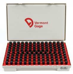 Pin Gage Set, Minus, 0.006-0.060 In, Black