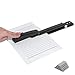 Long Reach Stapler with 1600 Staples, Saddle Stitch Binding Stapler Fits Various Paper Sizes, 50 Sheets Capacity, Long Stapler for Booklets or Book Binding