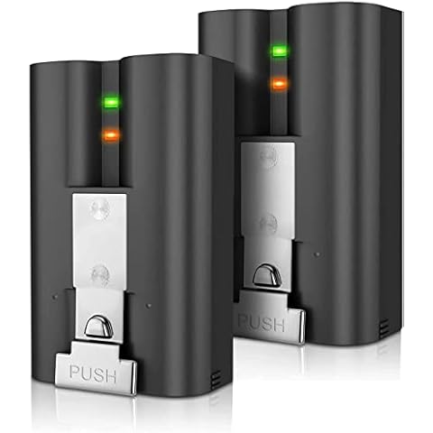 Video Doorbell Rechargeable Battery 6040mAh Replacement for Video Doorbell 2/3 and Spotlight Cam Battery, Door View Cam,NOT for S-tick Up Cam- 2Pack Cover