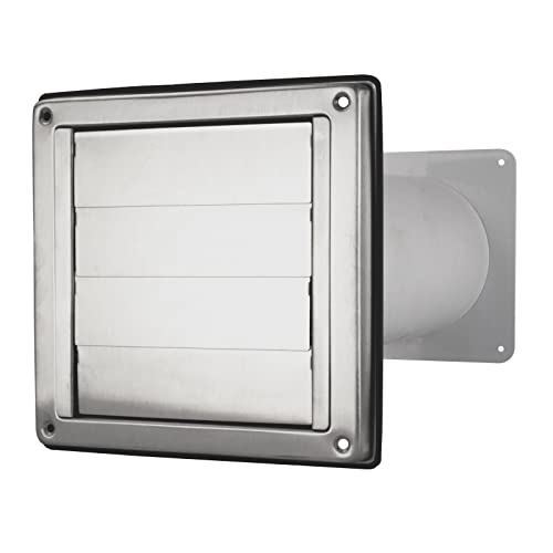 Mauerdurchführung Mauerkasten Anschlusssystem Edelstahl Abluft Ø 100 125 150 mit Rückstauklappe Ø 125 mm