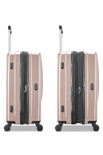 Image of Samsonite Winfield 2 Hardside Luggage with Spinner Wheels, Brown, One Size, Winfield 2 Hardside Luggage With Spinner Wheels, Rose Gold, 2 Pc Set (S + L) / (57 + 80 cm) / (20 + 28 inch), Modern