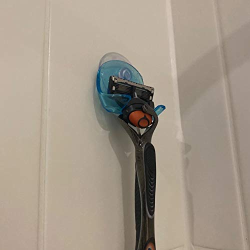 ALUYF 4 Stück Saugnapf Halterung für Rasierer Rasiererhalterung ohne Bohren Selbstklebender Rasierer Halter Haken Klebehaken Mehrzweckhaken Rasierständer Aufhänger für Glas und Fliesen - Image 5