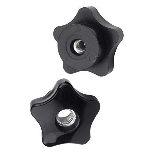 Yudesun Ferretería Estrella Cabeza Sujeción Perillas Manija - M6 M8 M10 M12 M14 M16 Plástico Cabeza Estrella Forma Sujeción Tuercas Perilla Mango Rosca Hembra Cover