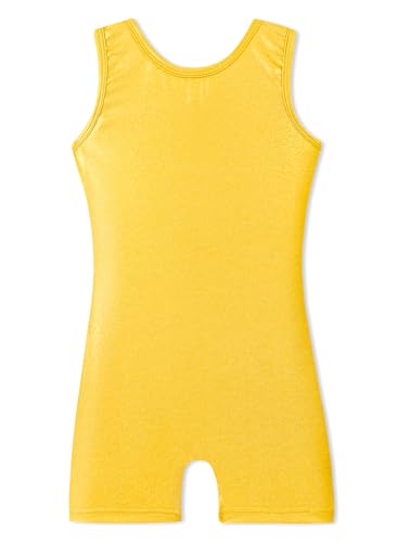 Image of HOZIY Gymnastics Leotards for Girls with Shorts Toddlers Biketards Rainbow Unicorn Dinosaur Mermaid Leopard Flower Galaxy