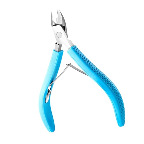 Ergonomic Cuticle Nipper With Rubber Handle Trimmer Professional Manicure Tool For Nails Care Full Jaw Cutter