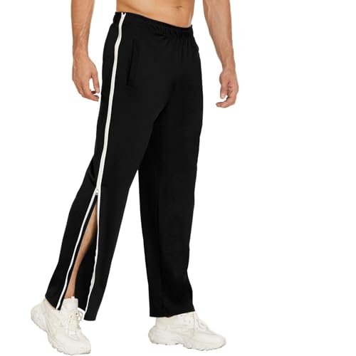 Risipu Jogginghose mit Reißverschluss, für Herren, leicht zu tragen und...
