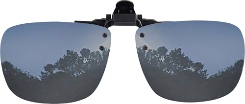 Image of Success Eyewear Clip On Sunglasses Flip Up Polarized Sunglasses Clip onto Eyeglasses Over Prescription Glasses Case Included