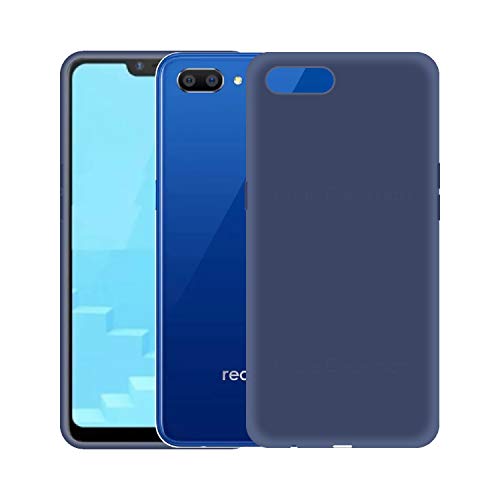 Image of Case Creation Luxurious OG Series for Oppo A3s Case Cover,Anti-Dirty Slim Case Frosted Matte Cute Candy TPU Raised Bezel (Splash of Color) Back Cover for OppoA3s -Navy Blue