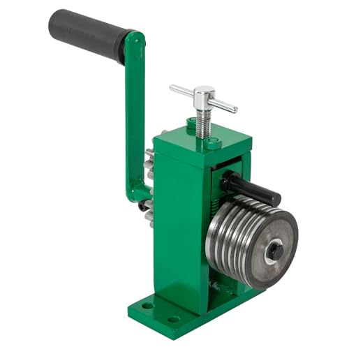 Ring and Earring Press Bending Machine,Hand Bending Machine,Jewelry Tool,Multi-Function Hand Crank Ring Bracelet Bending Machine,Green,Rolling Mill Machine,for Bracelets, Rings, Earrings