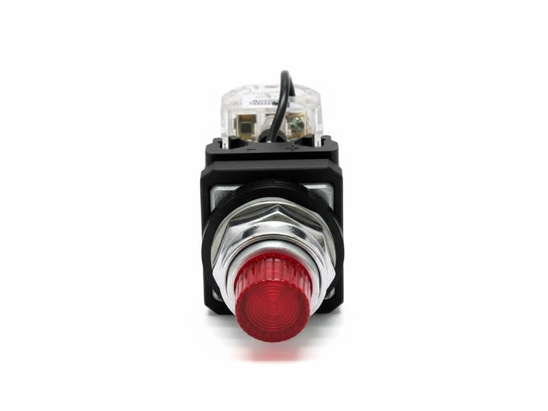 Radwell Substitute for Part Number 10250T221LRP06, Pilot Light - 30Mm Push-to-Test Pilot Light, 120V Transformer, (Led), Red, 1No/1Nc, Pilot Light, 10250T221LRP06-SUB