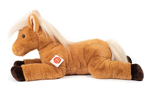 Teddy Hermann 90275 Pferd liegend 48 cm, Kuscheltier mit idealem Recyclinganteil (Füllmaterial)