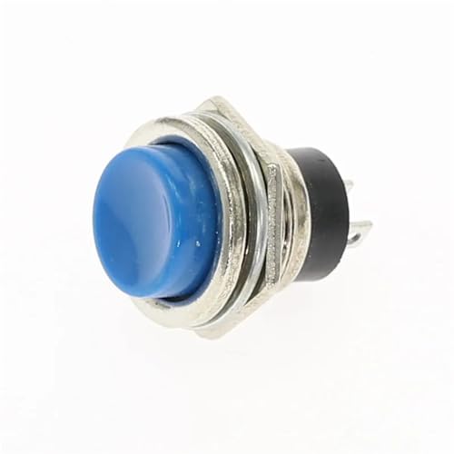 Interruptor pulsador momentáneo de 16mm ideal para simulación y bricolaje casero