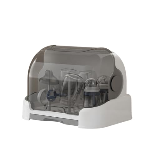 Sariny哺乳瓶ホルダー 哺乳瓶乾燥ラック 哺乳瓶ラック 乾燥ラック デザイン 収納ボックス 乾燥ラック 排水ラック 取り外し可能 なクリーニング 抗菌防塵 ベビー用品 乾燥トレイ 蓋付き シンク下収納ラック スライド式 引き出し哺乳瓶乾燥ラックコンテナ