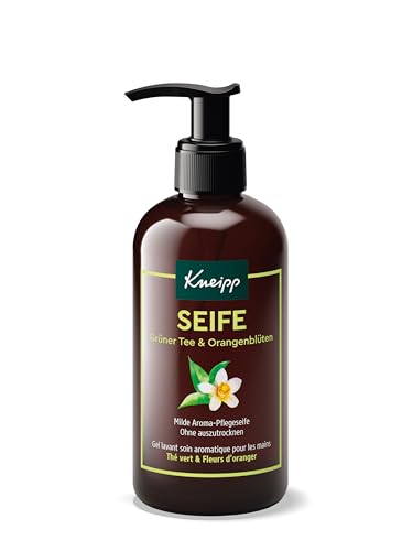 Kneipp Seife Grüner Tee & Orangenblüten - Bewahrt die Haut vor dem Austrocknen - Rezeptur ohne Mikroplastik - 250ml