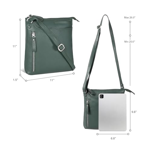 Image of Leather Crossbody Bags for Women - Ladies Sling Handbags - Medium Cross body Purses Handbags - Purses For Women