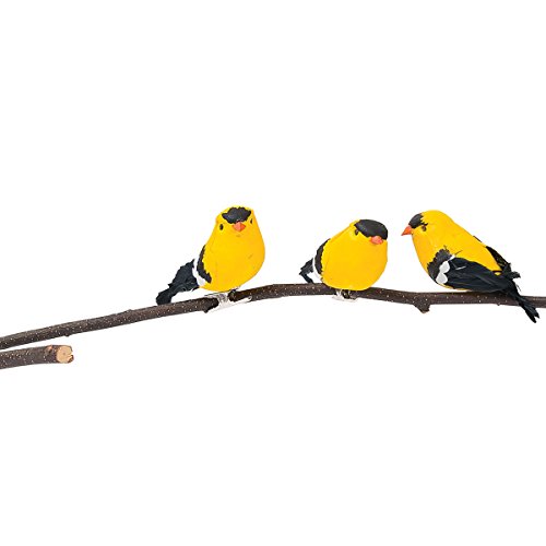 GALLERIE II Goldfinch Christmas Xmas Ornament Assortment of 3 A/3 Multi