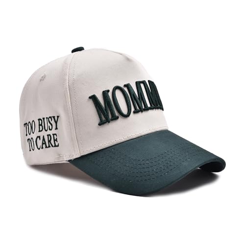 Image of Mommin Trucker Hat, Adjustable Embroidered Vintage Two-Tone Mama Baseball Cap
