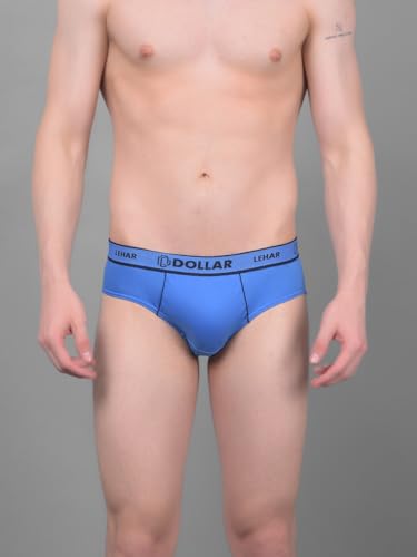 Image of Dollar Lehar Super Combed Cotton Mens Brief - Pack of 3- Actual Colour May Vary Assorted