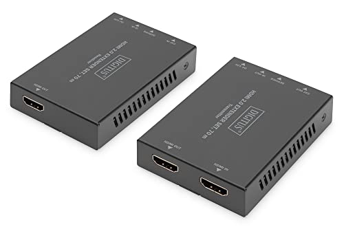 Extensor HDMI 4K 60Hz de 70m por cable LAN CAT 5e con emisor y receptor 7
