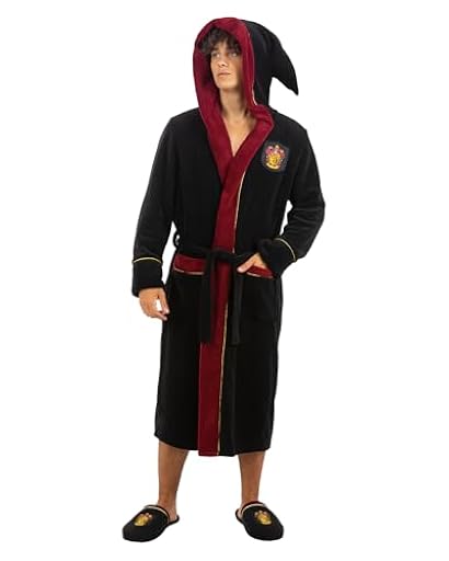 Funidelia Bata Oficial de Gryffindor - Harry Potter para hombre y mujer, Merchandising de Hogwarts para adultos para regalar en Navidad y Cumpleaños., – Talla L-XL | Ya disponible en tu tienda friki favorita! En mundofriki.es!