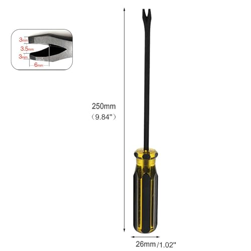Nail Puller,V Shaped Tack Remover Tool Tack Lifter & Staple Remover Rivet Screwdriver,Nail Puller Remover Tool - Image 3