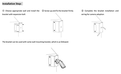 Kenuco Cm Ds-1276Zj Universal Corner Bracket Most Hik-Compatible Wall Mounts Cameras (White 1-Pk) #TOP3