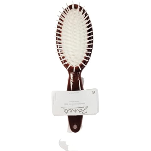 Janeke Small Oval Pneumatic Brush - Brown Cover