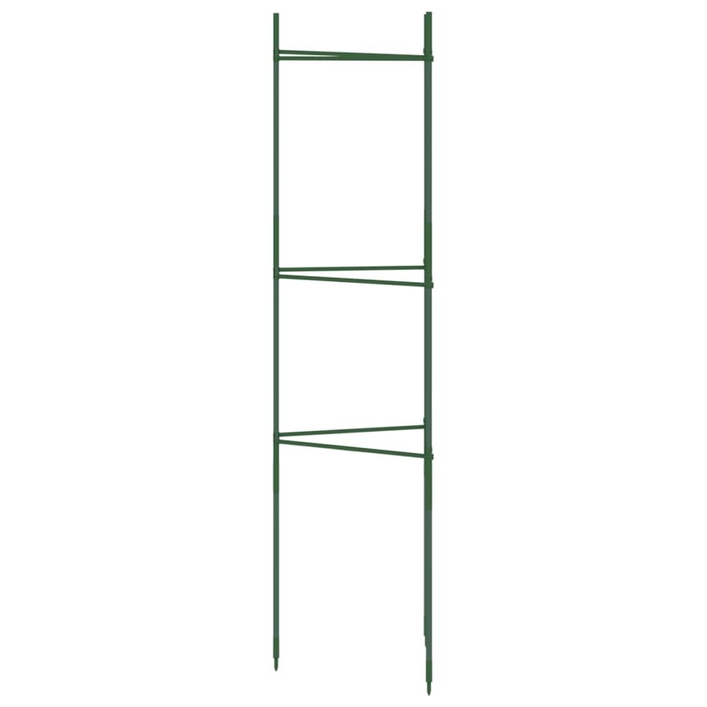 Hothingwell Tomatenkäfig, 4 Stück, 116 cm, Stahl, PE-beschichtet | Höhenverstellbar, verstellbare Form, Bodenspitze, für Tomaten, Gurken, Bohnen