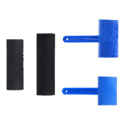 内面およびペイント木目塗装の継ぎ目のないウッドテクスチャアプリケーション用の頑丈なゴム製ペイントローラー