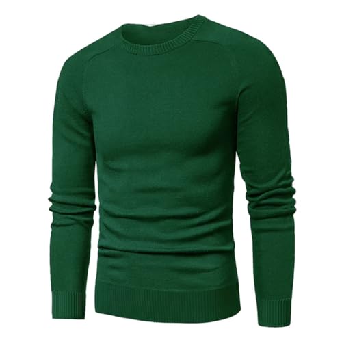 Men's Casual Cotton Knitted Pullover Sweater Round Neck Knitwear Polos Jersey2