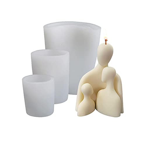 Molde De Vela Moldes De Silicona Para Velas Family Human Body Silicone Candle Mold Perfume Candle Moulds,Body Shape Candle Molds For Candle Making, Hug Family Candle Mold,Hand Soap Making Supplies Kit Cover