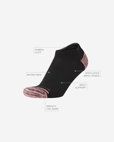 Cole Haan Womens Athletic Socks - Performance Cushion No Show Socks (6 Pack)3