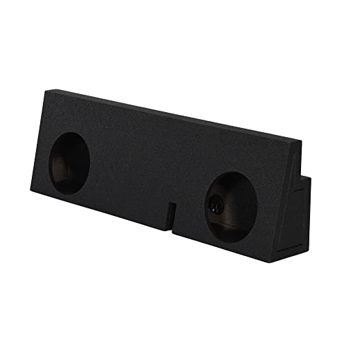 QPower REC102 Dual 12-Inch Sealed Subwoofer Sub Box with Charcoal Bed Liner for 2005–17 Toyota Tacoma Double Cab