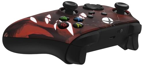 Image of Custom Controllerzz Wireless Controller for Microsoft Xbox Series X /S & Xbox One - Soft Touch Feel - Custom Series X /S Controller (X /S Red Demon)