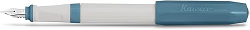 Kaweco PERKEO - Pluma estilográfica Old Chambray I Premium para cartuchos de tinta I Exclusive Pluma estilográfica 5.1 in I Nib F (fino)