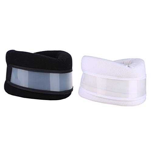 Flameer 2pcs Colar Cervical Espuma Pescoço Suporte Cinta Ombro Imprensa Relaxar Dor Relie