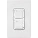 Lutron Maestro Fan Control and Light Dimmer for Dimmable LEDs, Incandescent, and Halogen Bulbs, Single-Pole, MACL-LFQ-WH, White