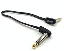 Length: 28cm Dimensions: 7 x 3 mm (rectangular cable) Connectors: ¼” 90 degrees angled audio plug